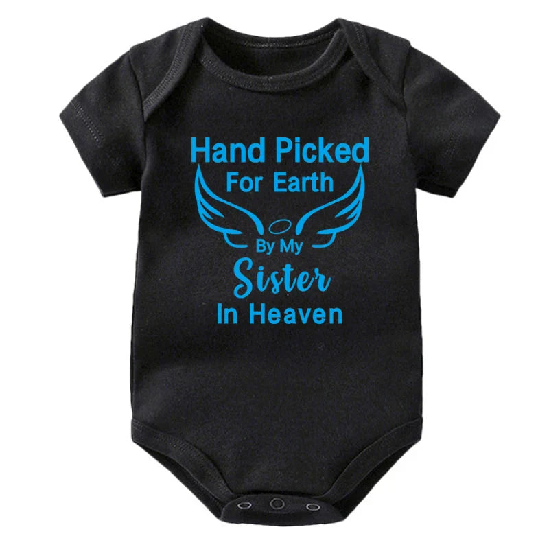 Hand Picked for Earth By My Sister in Heaven Onesie