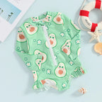 Long Sleeve Fruit Baby Swimsuit