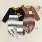 Striped Pocket Paul Romper
