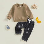 Carson Ripped Denim Pants Outfit