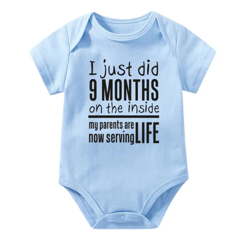 I Just Did 9 Months on the Inside Onesie