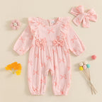 Ruffled Bow Romper & Headband