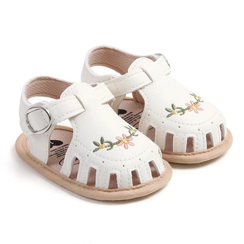 Floral Buckle Sandals