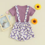 T-shirt & Daisy Overalls Outfit
