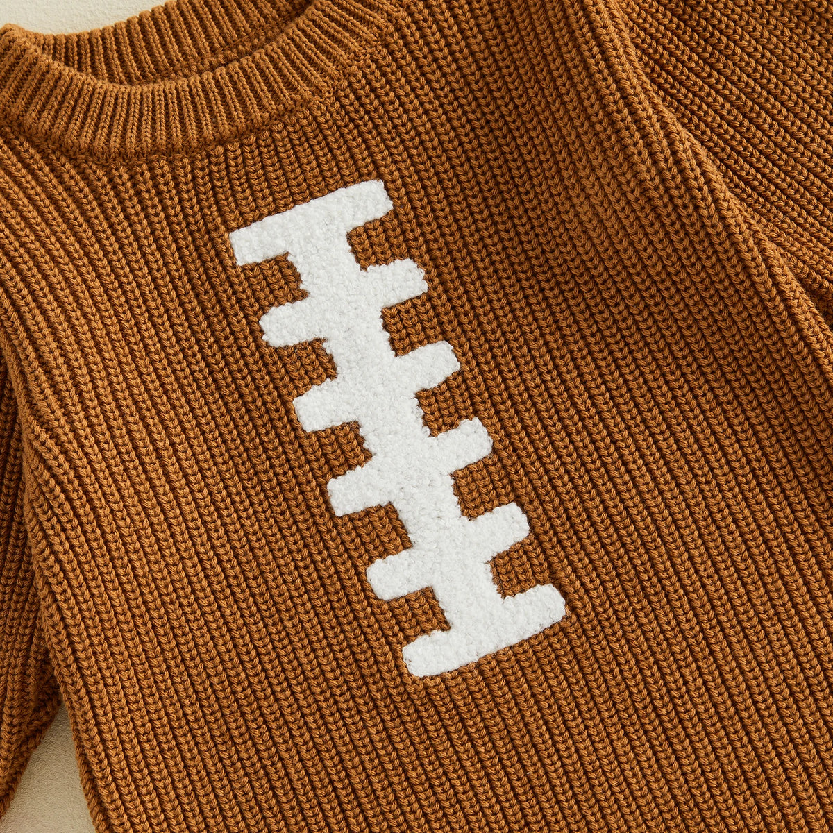 Baby Rugby Football Knit Romper 🏈