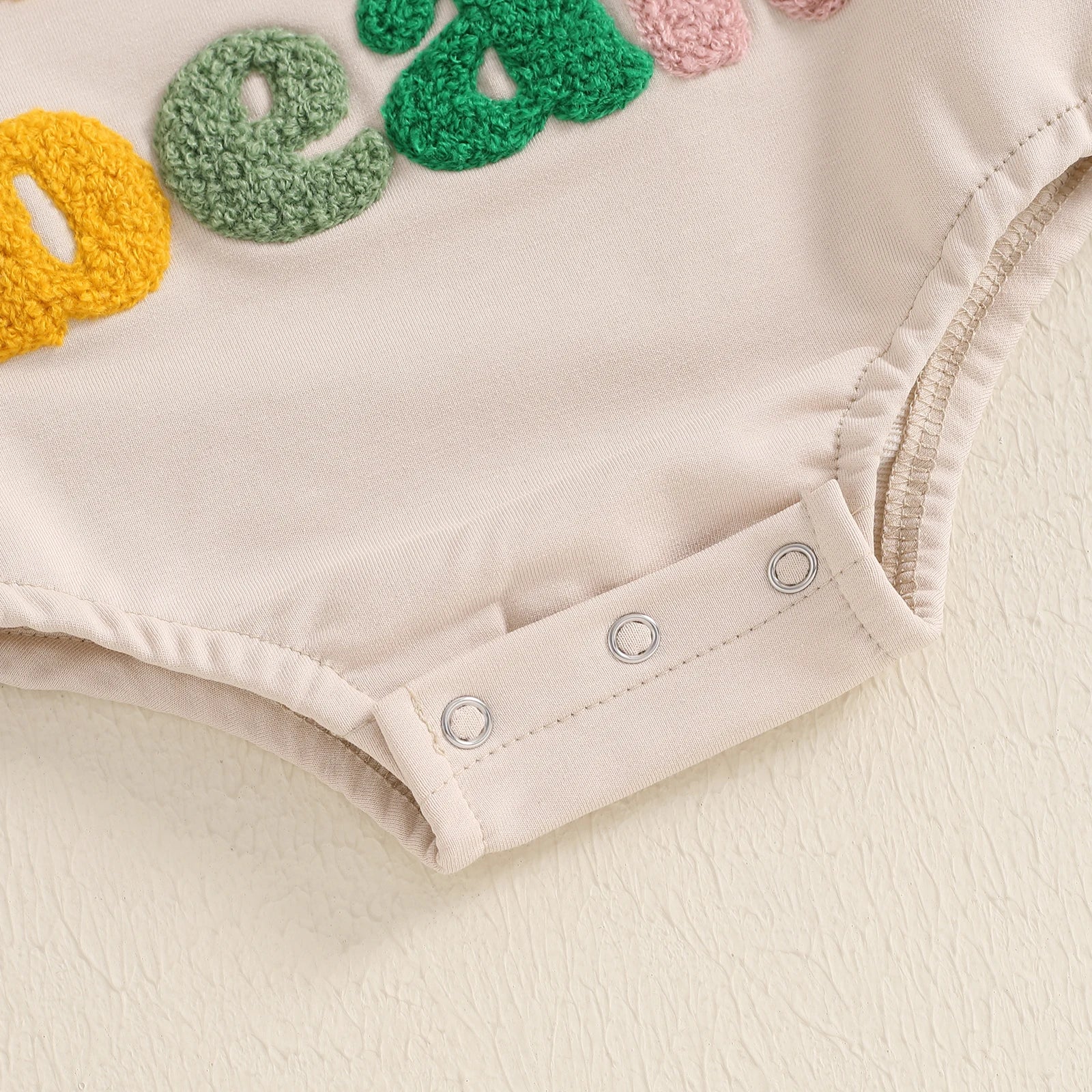 Little Bean Embroidered Onesie