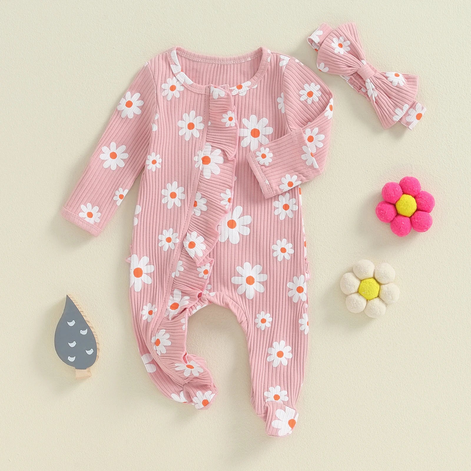 Sun Flower Romper & Headband