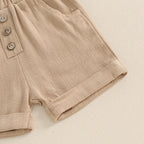 Striped Pocket Top & Shorts