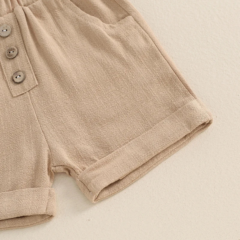 Striped Pocket Top & Shorts