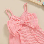 Ribbed Bow Remi Romper