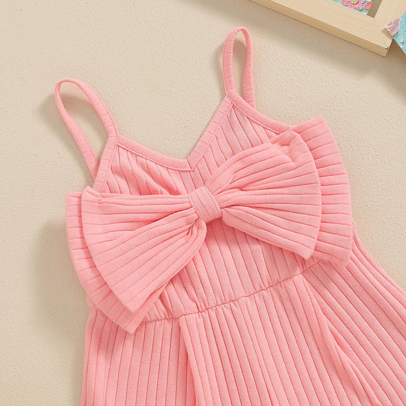 Ribbed Bow Remi Romper