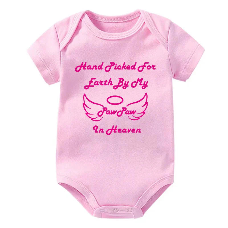 Hand Picked for Earth By My PawPaw in Heaven Onesie