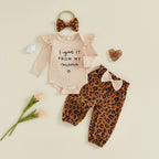 Baby Girl I Got it From My Mama Leopard Print Outfit