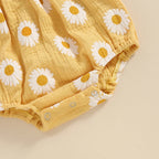 Puff Sleeve Daisy Romper & Headband
