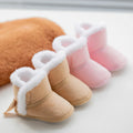 Back Bow Plush Boots
