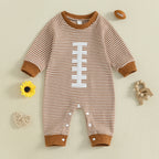 Baby Rugby Stripe Romper 🏈