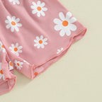 Ribbed Flower T-shirt & Shorts