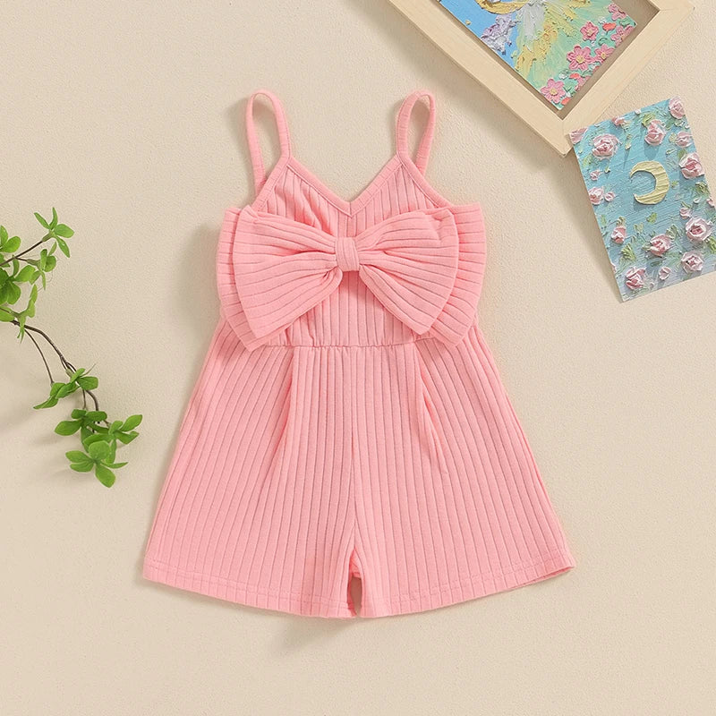 Ribbed Bow Remi Romper
