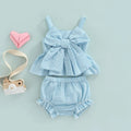 Baby Blue Pin Stripe Outfit