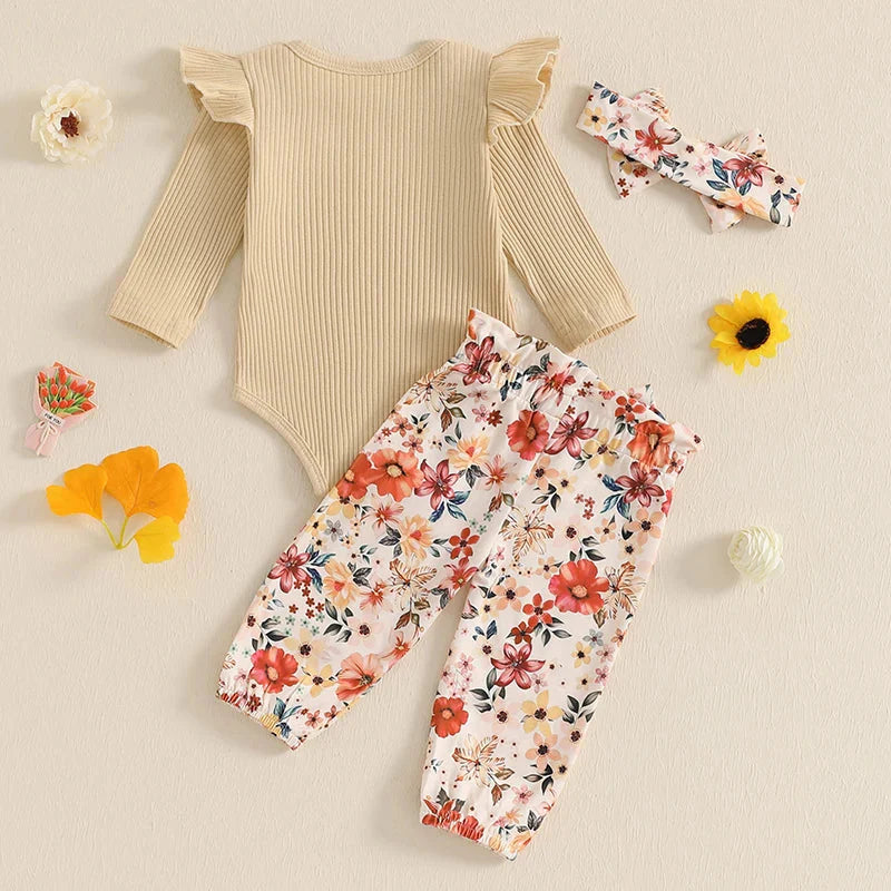 Rellita Ruffled Floral Outfit & Headband