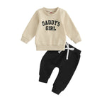 Daddy's Girl Pants Outfit 2Pcs Set