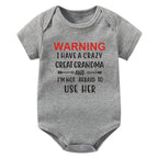 Warning Crazy Great Grandma Onesie