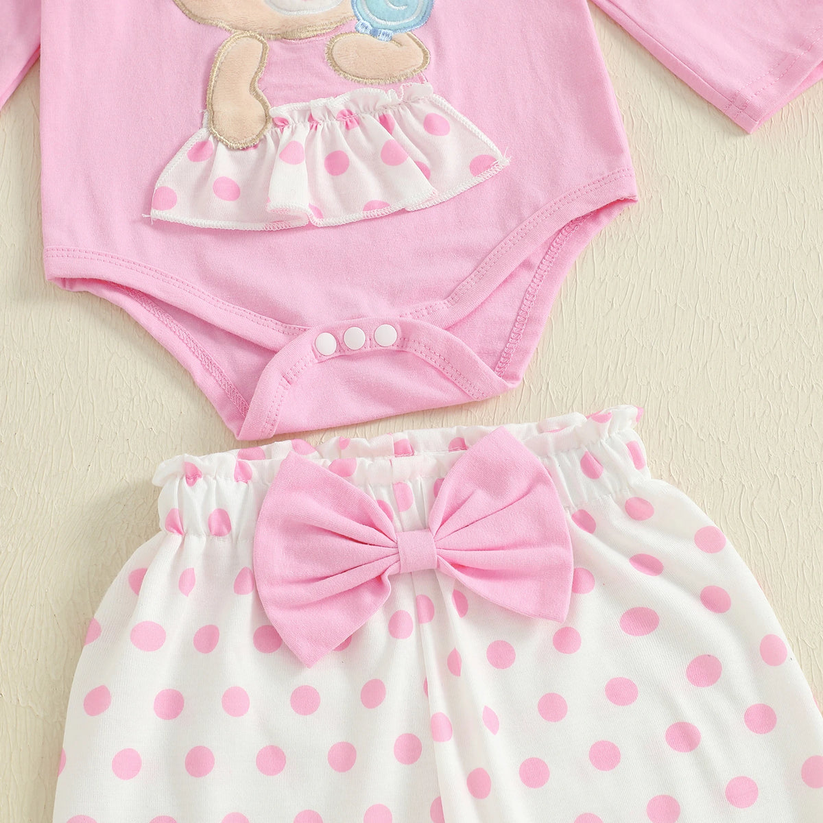 Beary Cute Polkadot Outfit & Headband