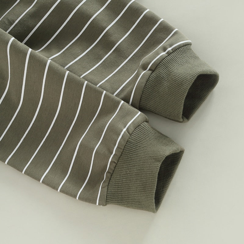 Peter Pocket Top with Striped Pants