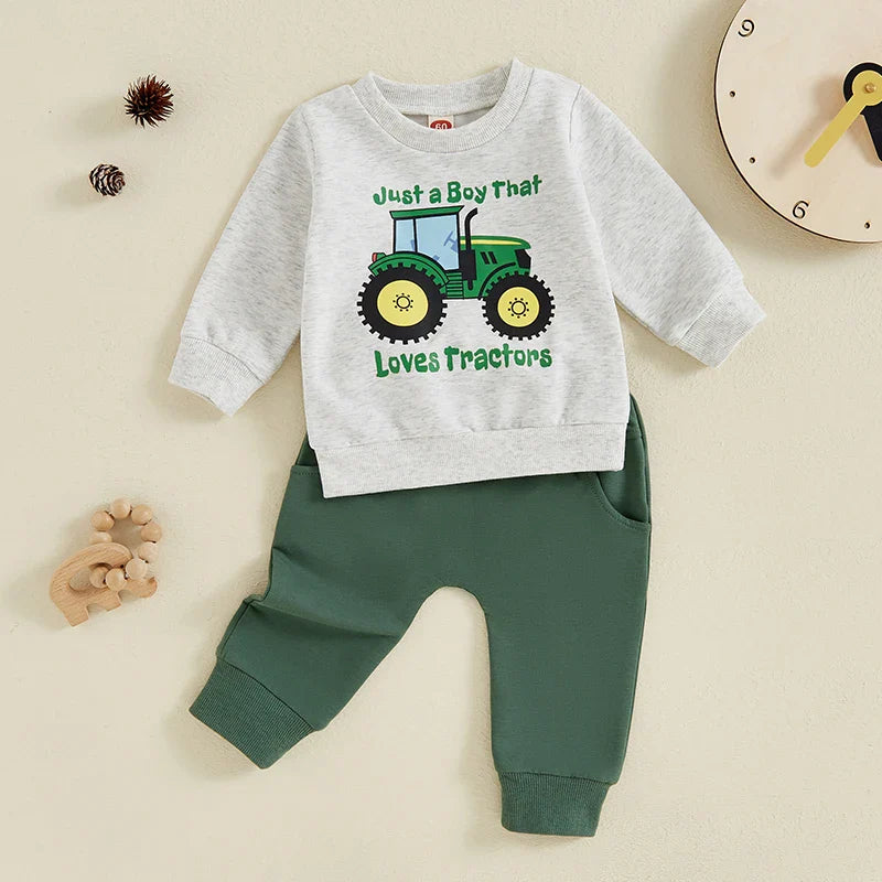 Just a Boy That Loves Tractors Outfit