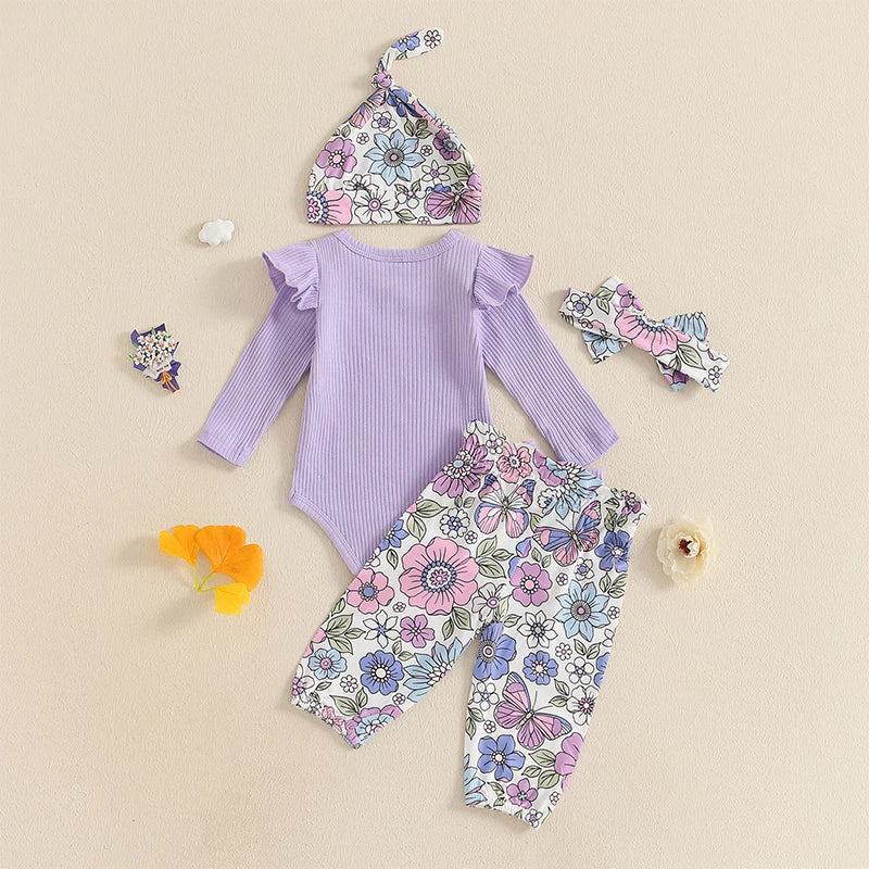Little Sister 4 Piece Flower Outfit