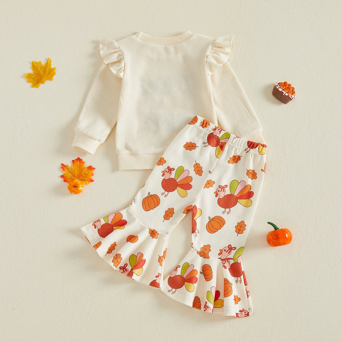 Baby Girl Thanksgiving Turkey Outfit Set