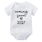 Coming Soon 2027 Baby Onesie