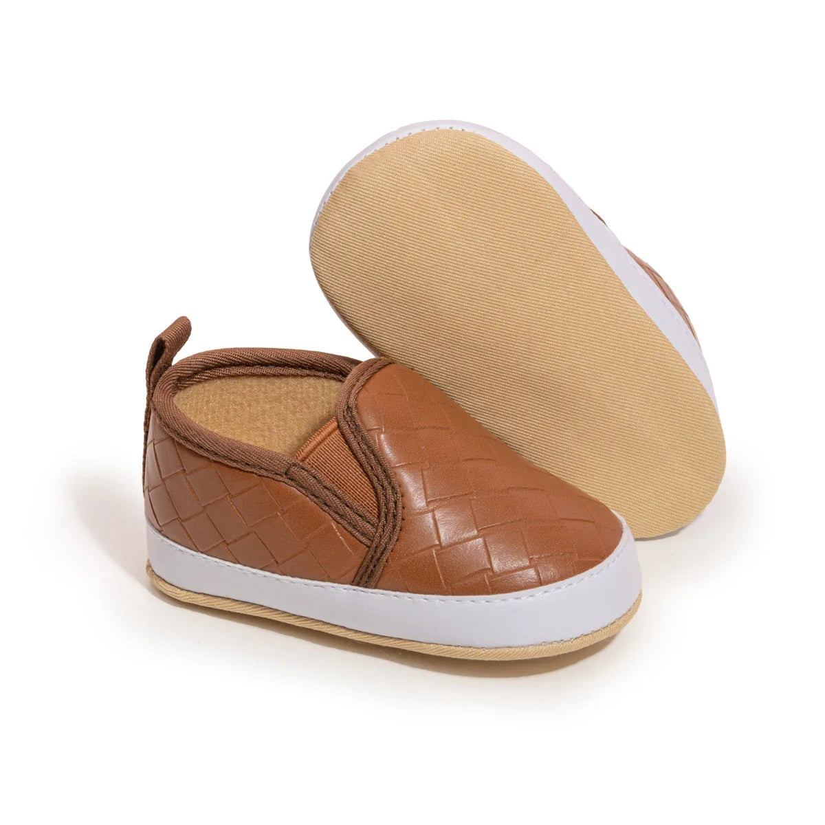 Solid Checker Slip On Shoes