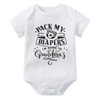 Pack My Diapers I'm Going To Grandma's Onesie
