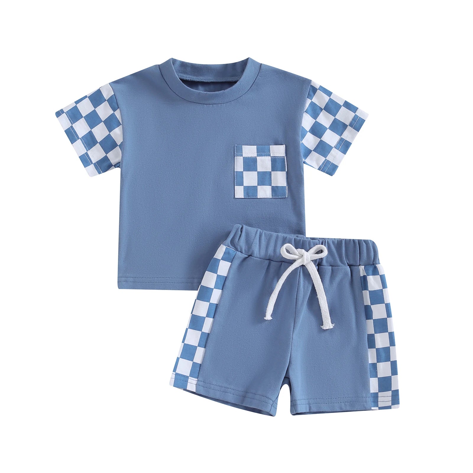 Checkered T-shirt & Shorts Set