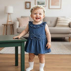 Denim Frilled Summer Jumpsuits