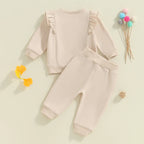 Solid Ruffle Julian Jogger Set