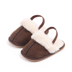 Plush Slip On Strap Shoes