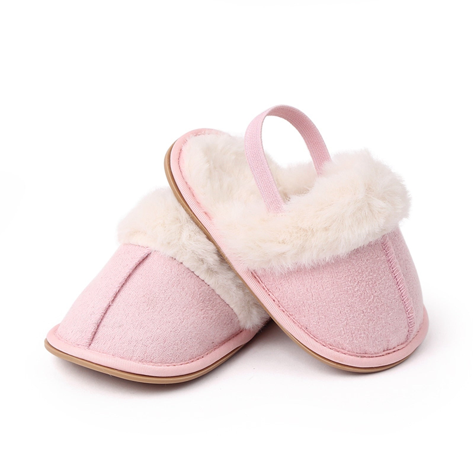 Plush Slip On Strap Shoes