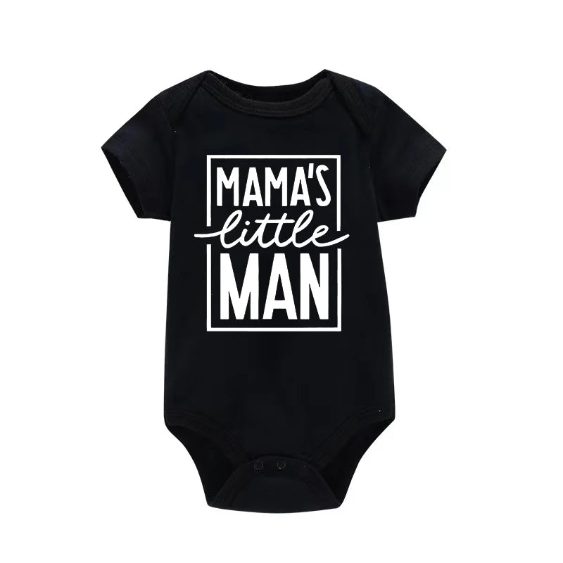"Mama's Little Man" Baby Boy Onesie