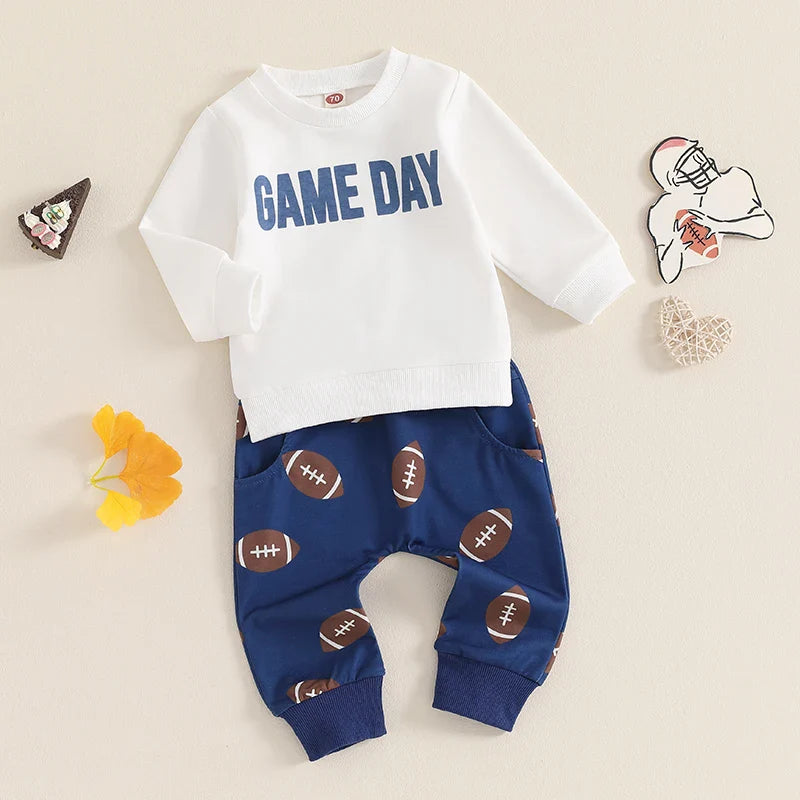 Game Day Sweater & Football Pants