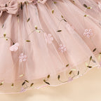 Embroidered Flower Tutu Dress