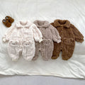 Winter Plush Teddy Bear Romper