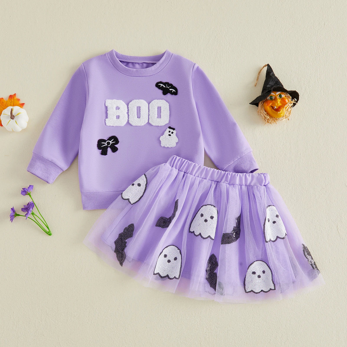 👻 Boo Ghost Girl Halloween Set