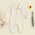 Solid Collared Liam Romper