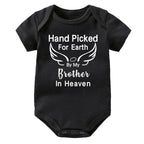 Hand Picked for Earth By My Brother in Heaven Onesie