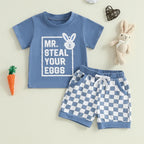Easter Bunny Boys Outfit Set
