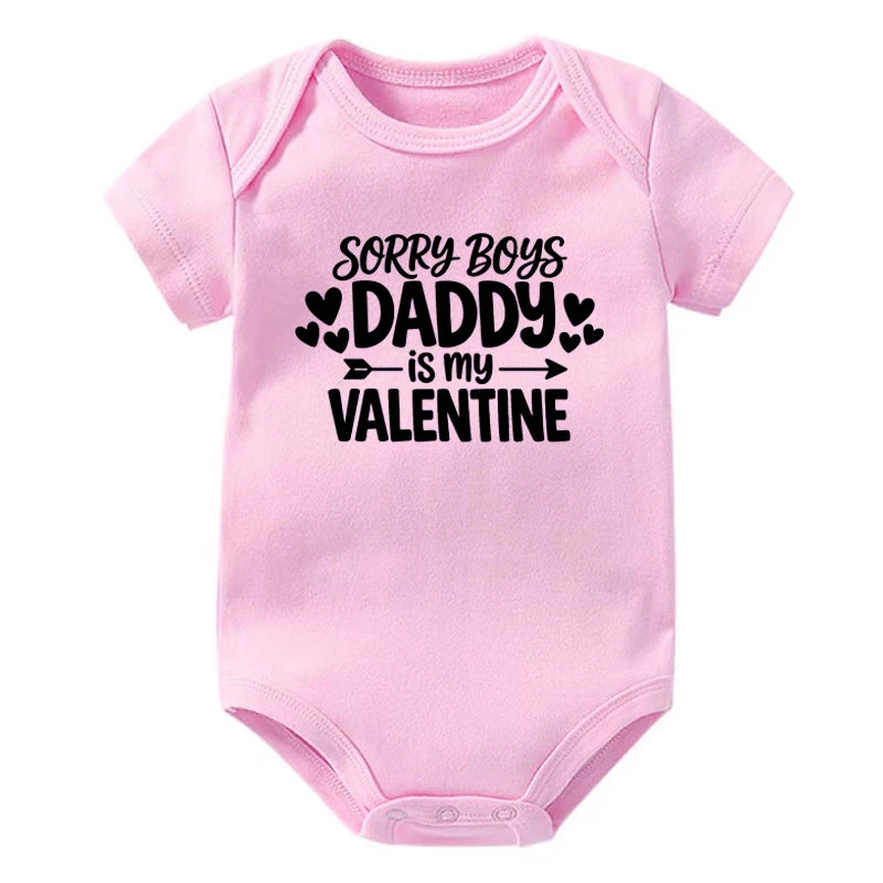 Sorry Boys Daddy Is My Valentine Sorry Girls Mamma Is My Valentine Onesie
