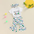 I'm Going Golfing Short Sleeve Romper Outfit & Bow