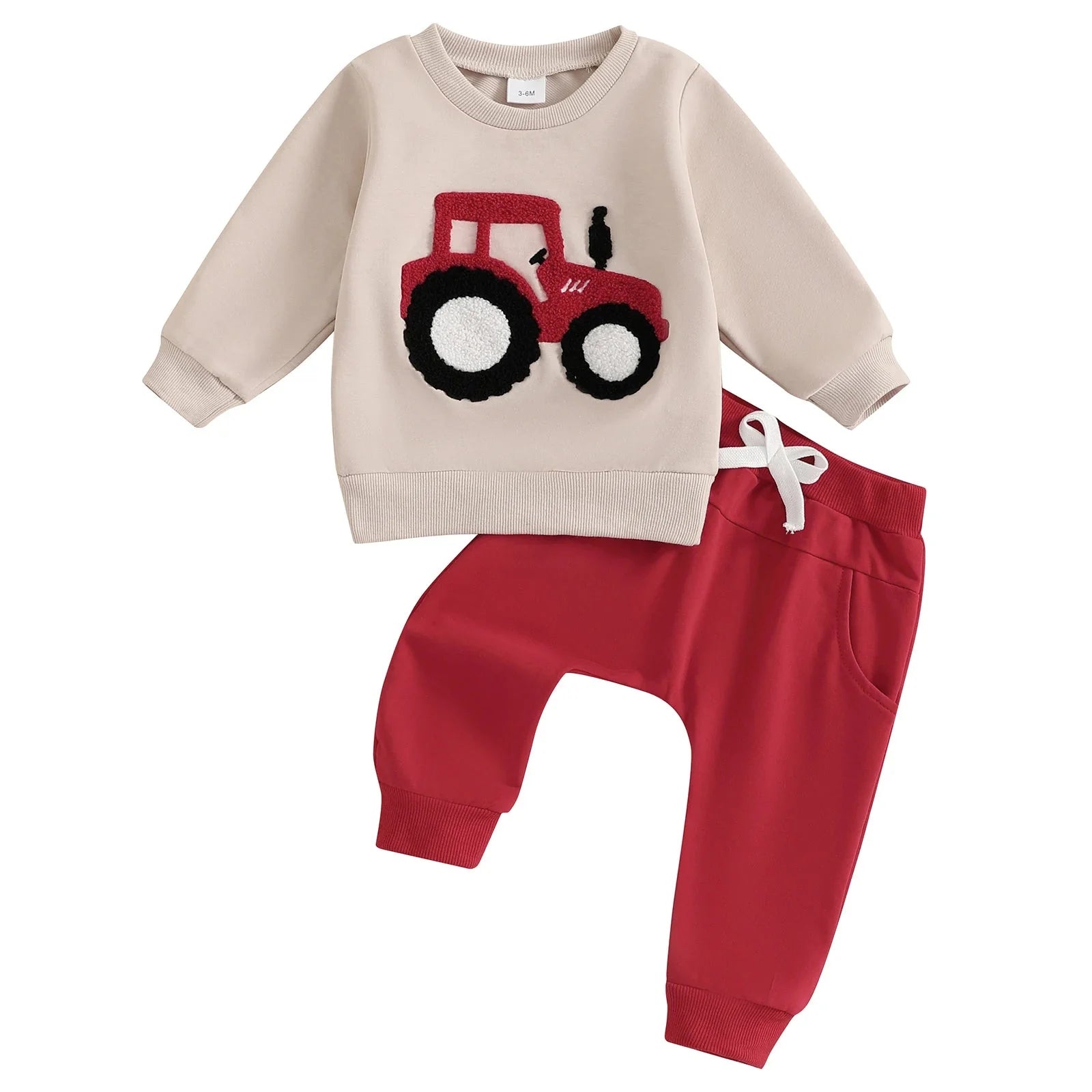 Embroidered Tractor Outfit